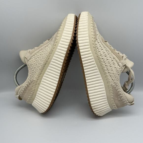Dolce Vita Womens Knit Sneakers Sandstone Beige Dolen Shoes SIZE 7.5 US Boho - Picture 6 of 10